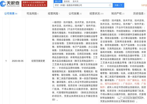 釘釘業(yè)務(wù)版圖再拓展 新增廣告發(fā)布與信息技術(shù)咨詢(xún)，深化企業(yè)服務(wù)布局